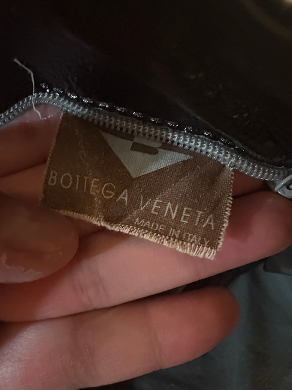 Bottega Veneta 1980s Black Shimmery patent leather Tote Bag with serial tag - Picture 5 of 6